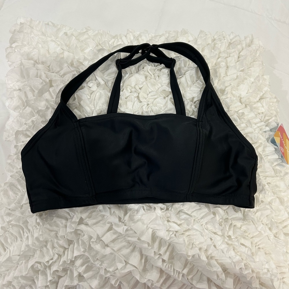💰PRICE⬇️ 
 Yummie -  Gaia Square Neck Bikini Top - Black - size 6 - Picture 4 of 9